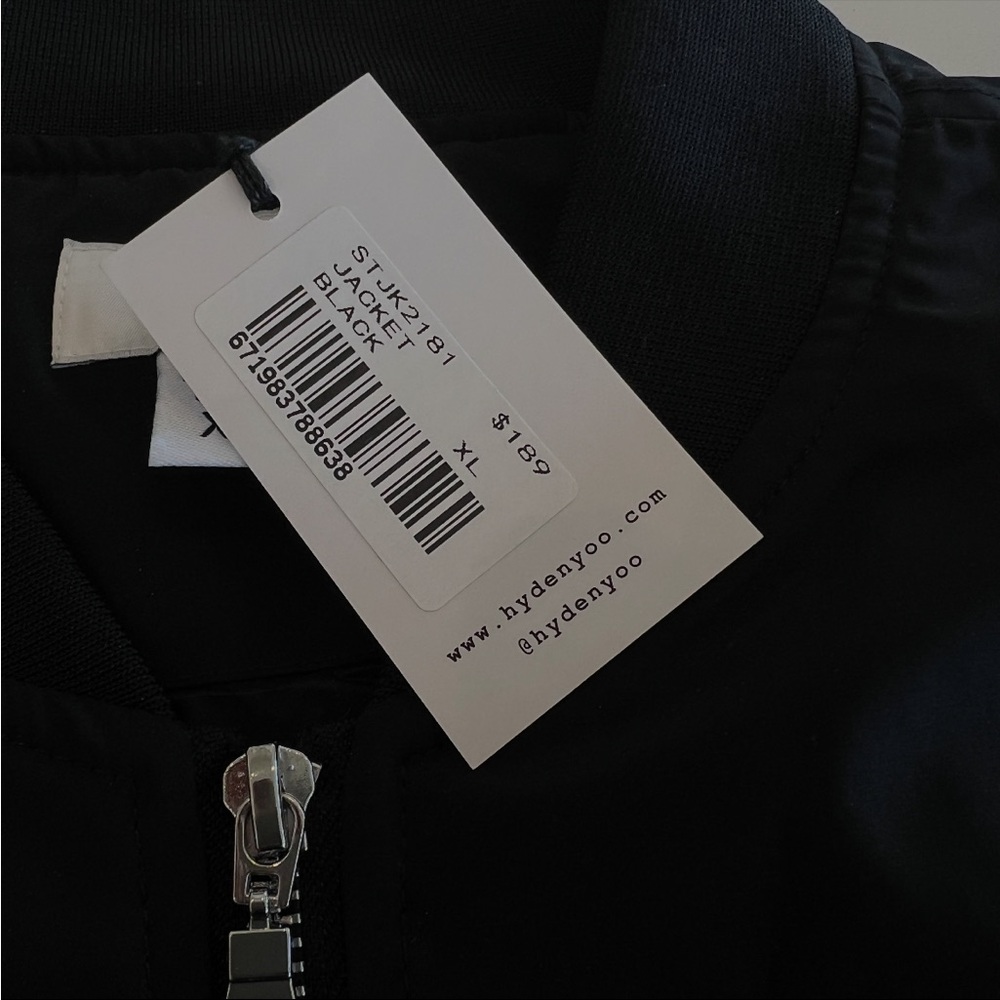 Hayden Yoo Black Bomber Jacket (XL) - Picture 4 of 9